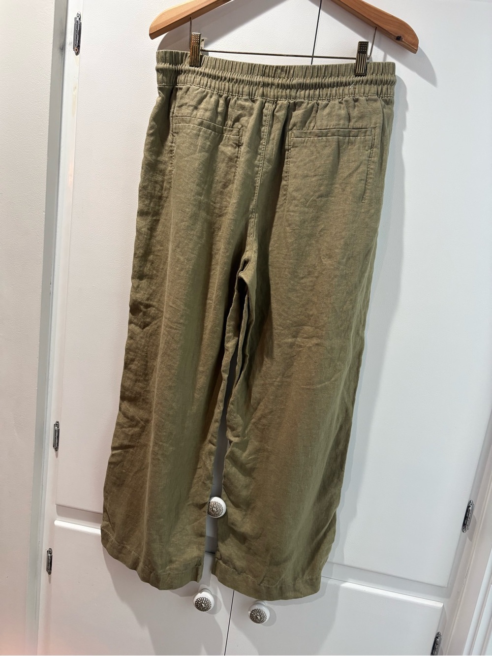 Athleta Olive Green Drawstring Chino Pants M - Picture 4 of 11